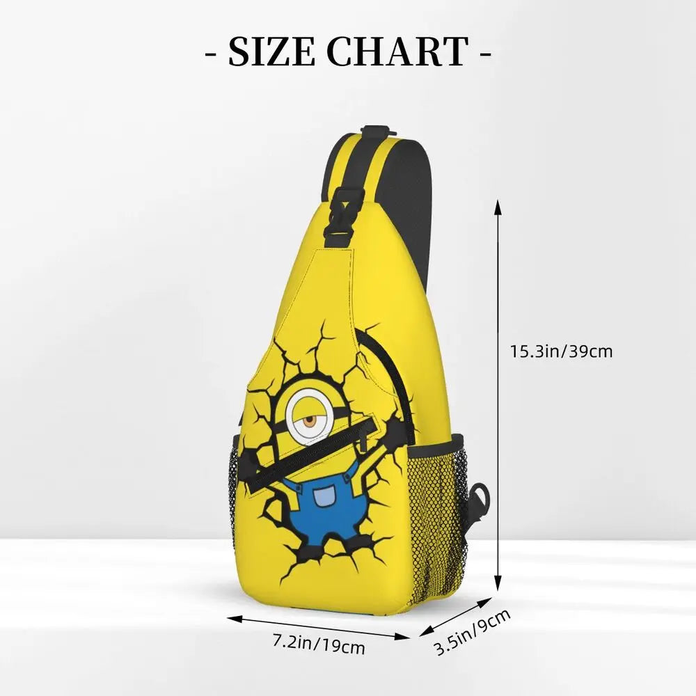 Minions Crossbody Chest Backpack Minion Shoulder Backpack