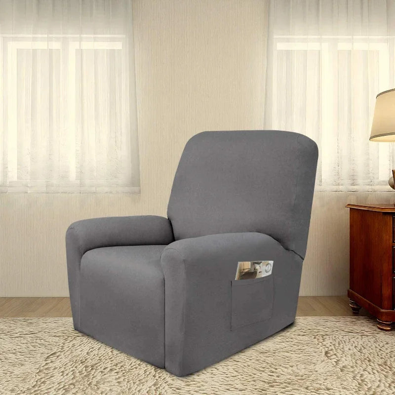 Single Seat Recliner Sofa Cover for Living Room Elastic Reclining Chair Cover Protection Lazy Boy Relax Armchair Cover