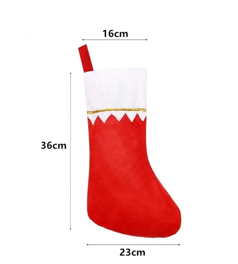 Christmas Socks Labubu Santa Claus Gift Bag  Xmas Tree Hanging Ornaments