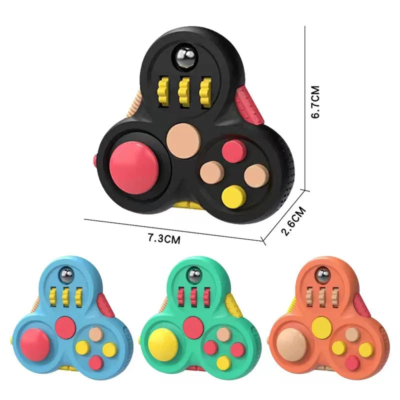 1pc Game Fidget Pad Stress Reliever Squeeze Fun Magic Desk Toy Handle Toys Stress Decompression Gift Key Mobile Phone Accessory