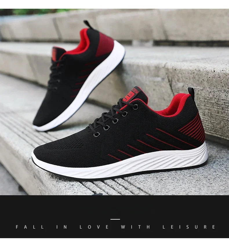 Men Breathable Sneakers Spring New Soft-soled Casual Shoes Running Shoes Man Lightweight Casual Non-Slip Shoes Zapatillas Hombre