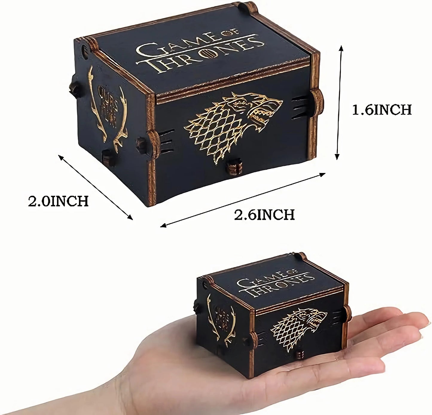 Howl Castle Music Box Anime Theme Music Merry Go Round of Life Wooden Hand Cranked Musical Box