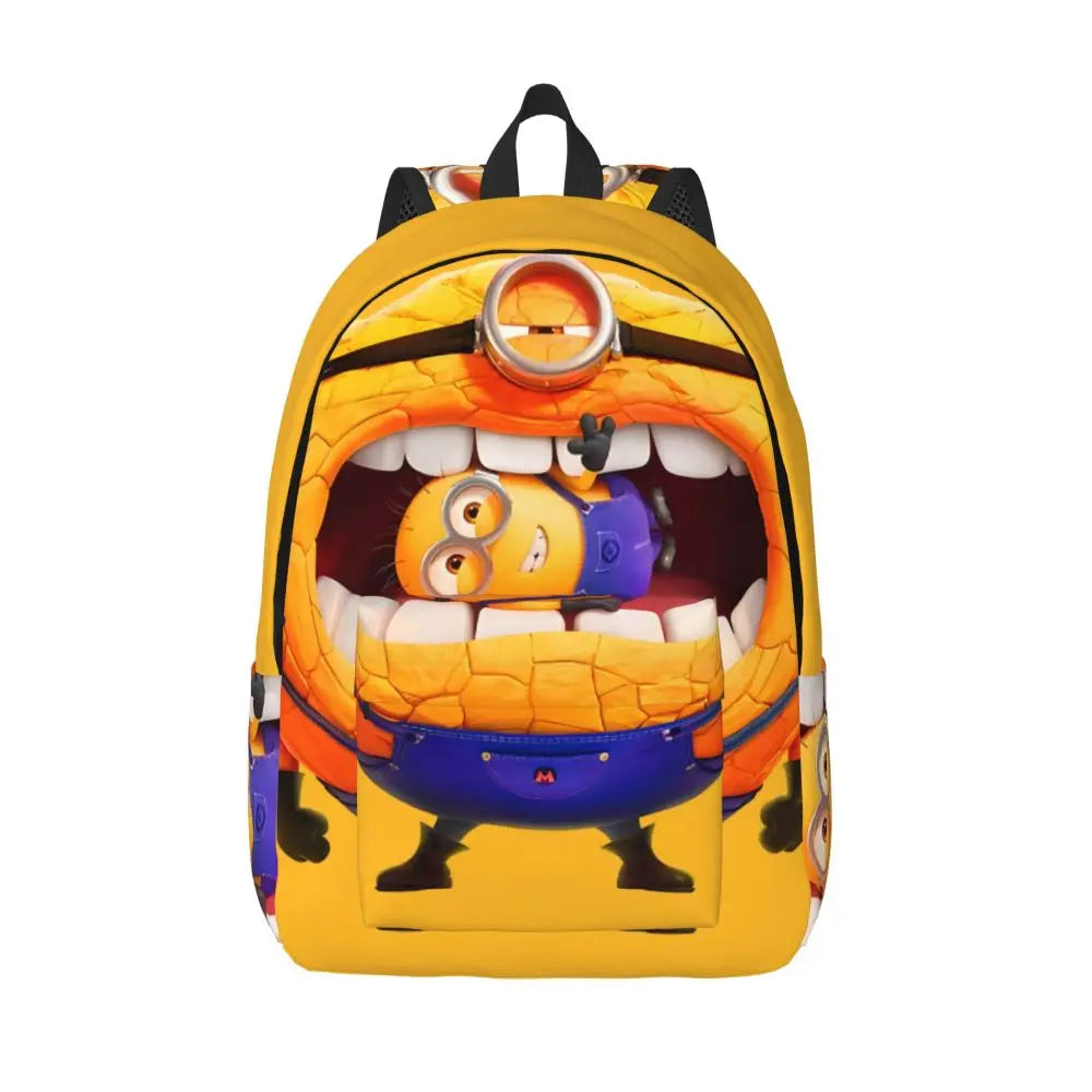 Fashion Despicable Me 4 School Backpack Large Capacity Minion Despicable Me College Student Storage Bag Back To School Gift