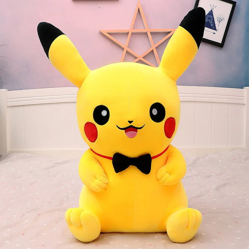 40-120cm Large Pokemon Plush Toys Pikachu Laugh Kawaii Anime Plushie Dolls Pokémon Soft Stuffed Giant Pillows Gifts for Children