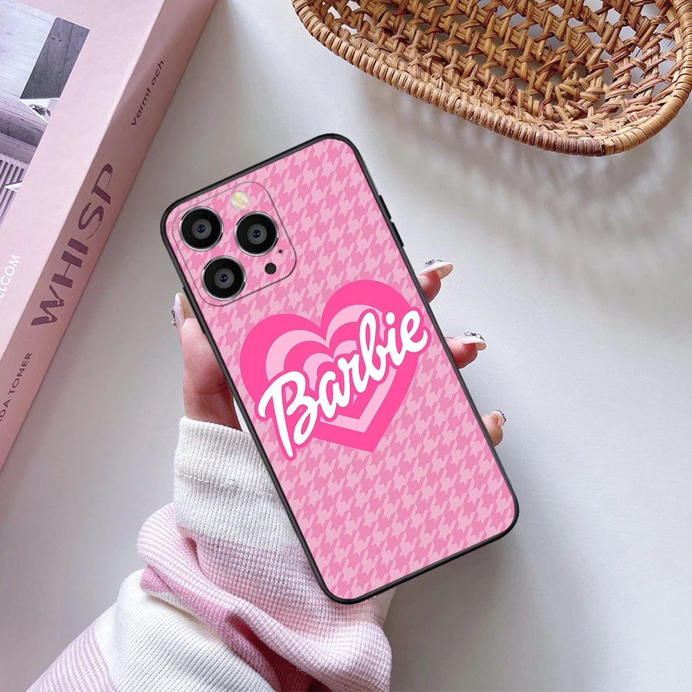 iPhone soft case Barbie Soft Case For iPhone 11 12 13 14 15 Pro Max Plus Mini