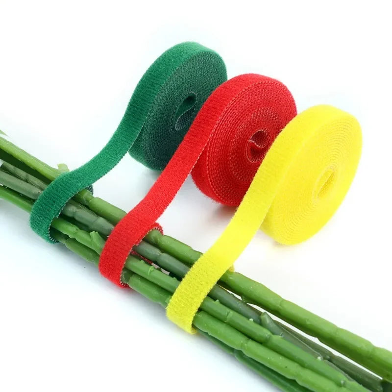 Nylon Plant Ties Plant Bandage Hook Tie Loop Adjustable Plant Support Reusable Fastener Tape for Home Garden Accessories