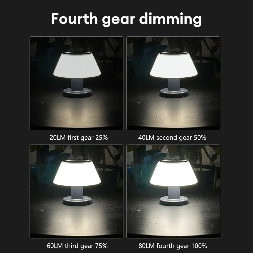 Outdoor Modern Home Garden Decoration Solar Charging Cordless Lamp Restaurant Solar Led Table Lamp For Outdoor Bar Restaurant