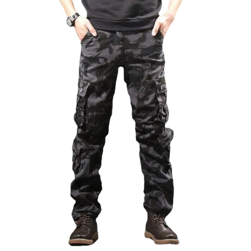 Cargo Pants for Men Loose Army Tactical Pants Multi-pocket Trousers