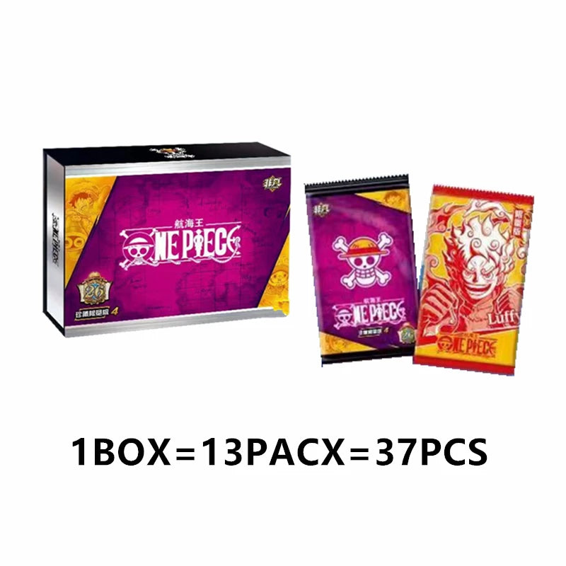 One Piece Collection Cards Rare Booster Box Pack Anime Luffy Zoro Nami Chopper TCG Child Birthday Gift Toy