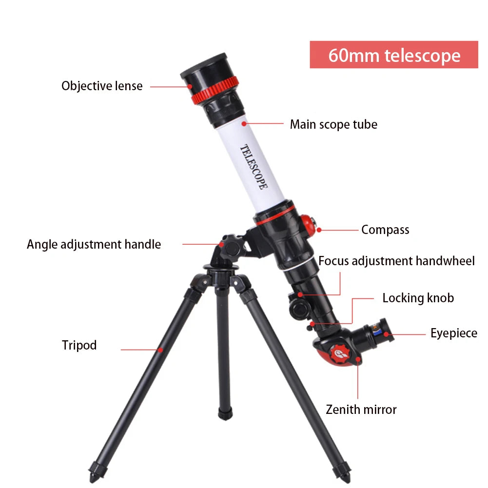 Professional Astronomical Telescope Powerful Monocular Portable HD High Magnification Moon Space Planet