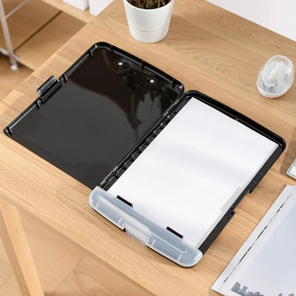 Heavy Duty Clipboard With Storage And Pen Holder Black Enclosed Clipboard Box Case For Nurses Drivers Contractors Teachers Home