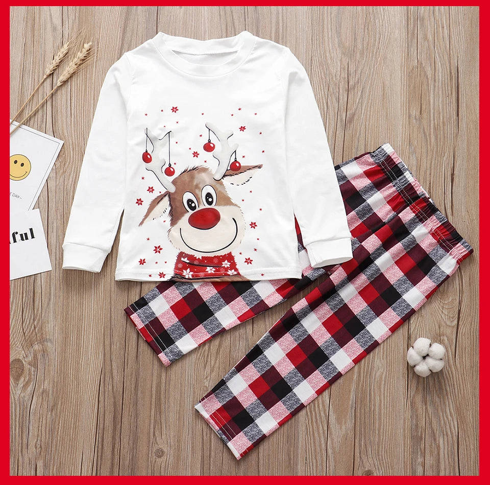 Family Matching Clothes Christmas Pajamas Mother Kids Baby Pyjamas Set Look Sleepwear Mother And Daughter Father Son Outfit