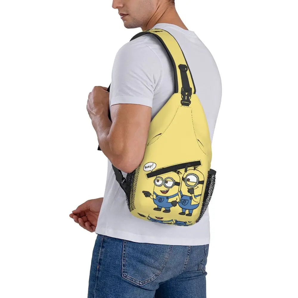 Minions Crossbody Chest Backpack Minion Shoulder Backpack