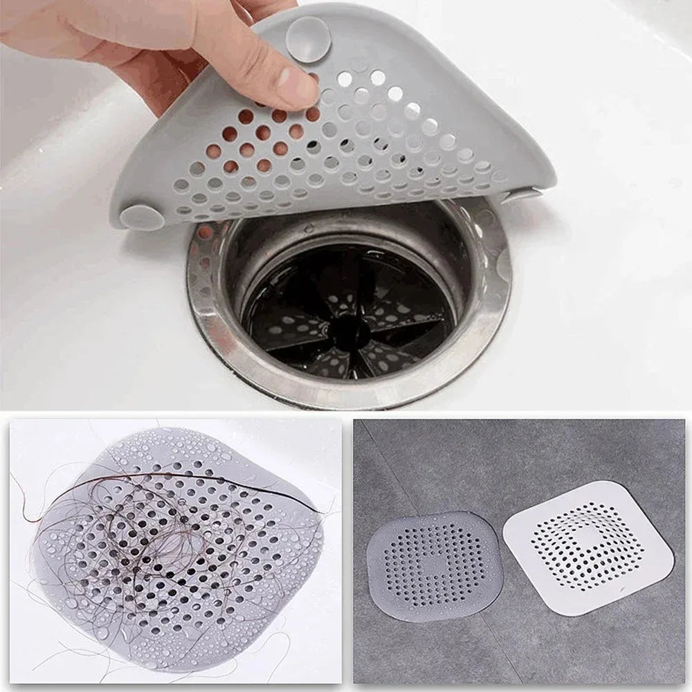 2/4/6Pcs Hair Filter Shower Drain Plug hair catcher Kitchen Sink Strainer Bathtub Shower Floor Drain Stopper Home Accessories