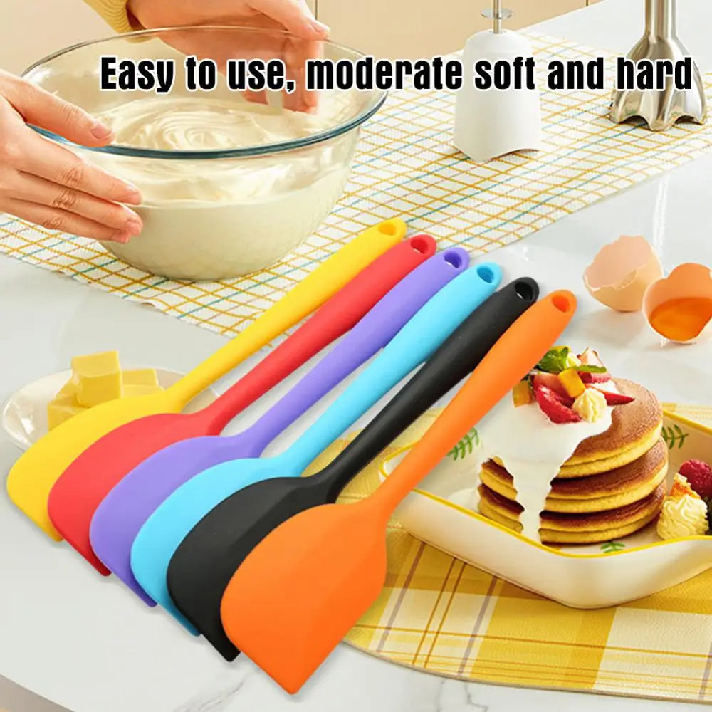 Cake Mixer Spatula Food Grade Silicone Kitchen Butter Cream Baking Shells Brush Pastel Durable All-In-One Baking Kitchen Utensil