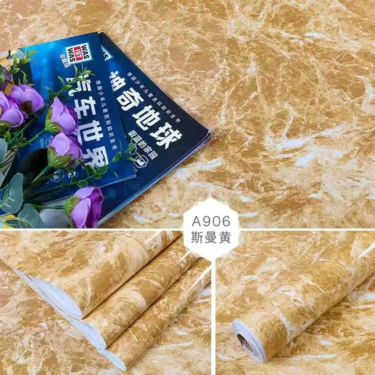 Wallpaper Self- Adhesive Kitchen Oil-Proof Film Stove Waterproof Moisture-Proof