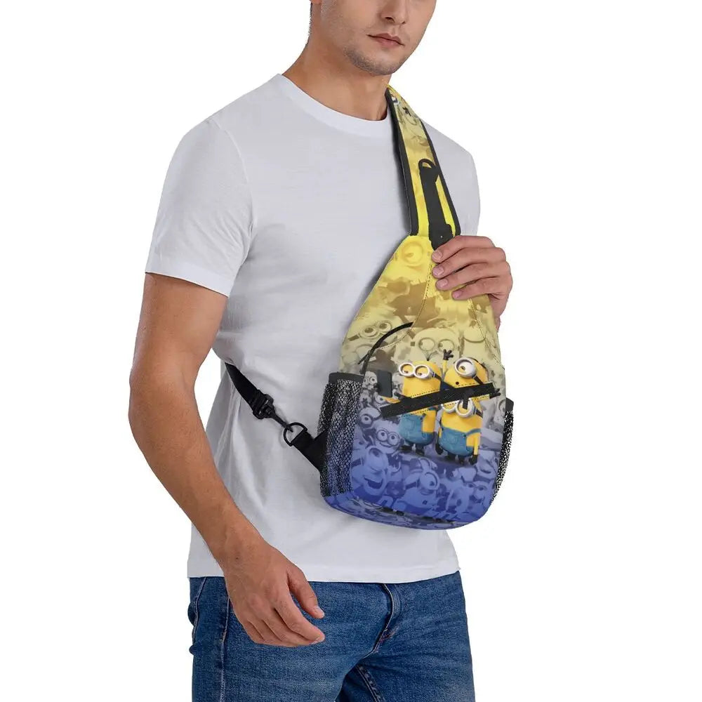 Minions Crossbody Chest Backpack Minion Shoulder Backpack