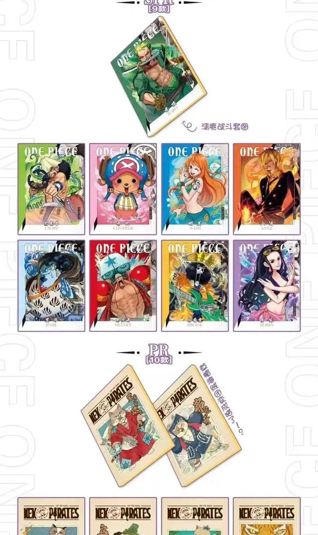 New One Piece Card Japanese Anime Collection Card Booster Box Full Set Luffy Roronoa Paper Game Child Birthday Gift Toy box