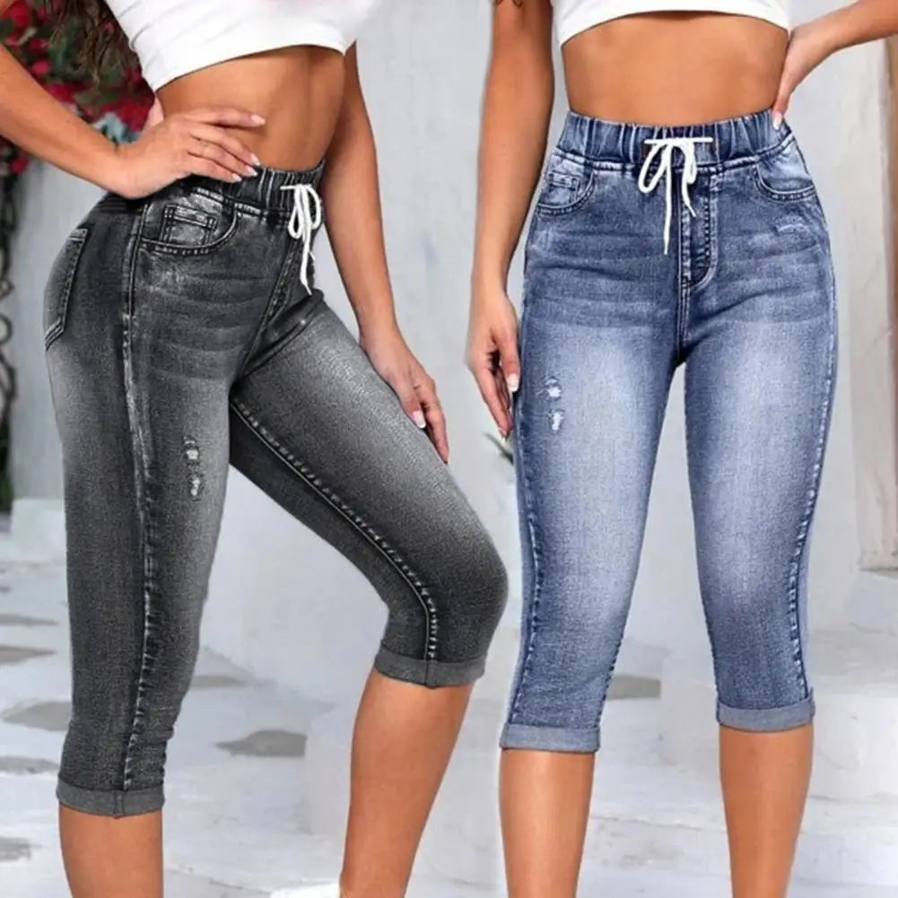 Women's Denim Jeggings Women Cropped Jeans