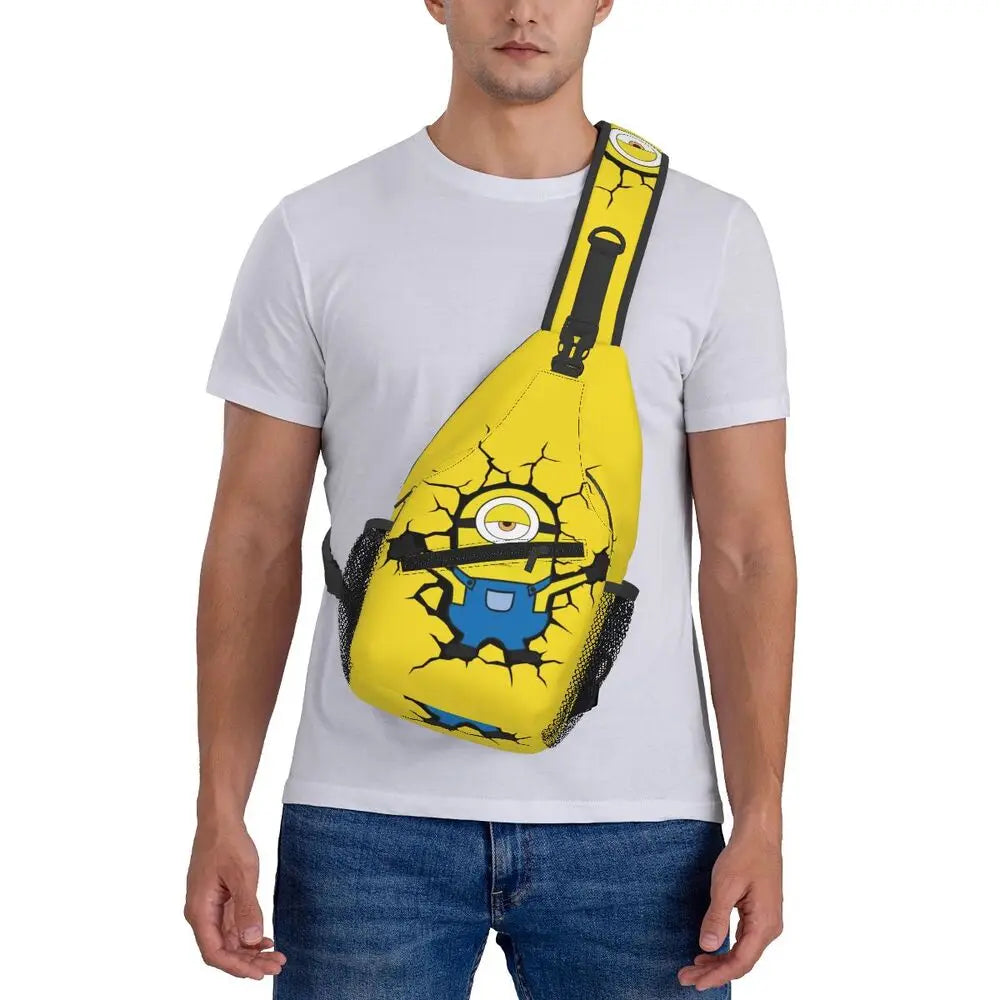 Minions Crossbody Chest Backpack Minion Shoulder Backpack