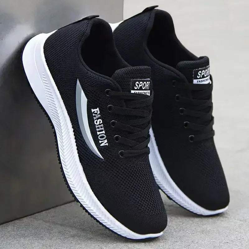 Men's Sneakers Outdoor Sports Comfortable Knitting Mesh Breathable Running Casual Men Sport Shoes