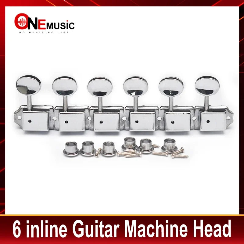 Vintage Guitar Tuners Tuning Pegs Keys Machine Heads Set for Electric Guitar Black/Gold/Chrome