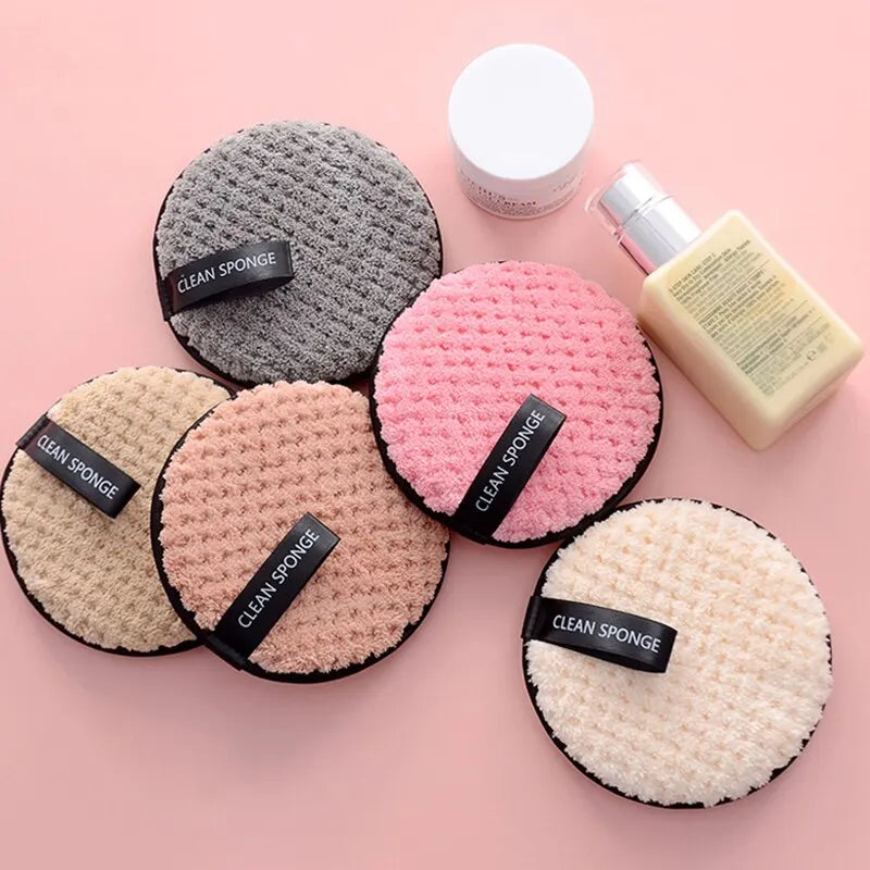 4PCS Makeup Remover Microfiber Cotton Pad Cosmetics Washable Makeup Towel Cleaning Sponge Skin Care Tool Makeup Remover