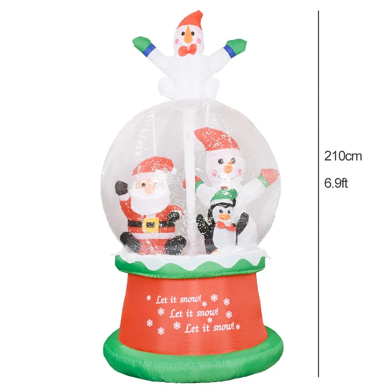 Christmas Decorations 1.8m Motorcycle Santa Claus Christmas inflatable