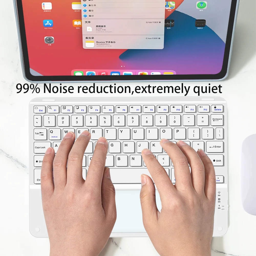 Touchpad Wireless Keyboard and Mouse Bluetooth Keyboard For iOS Android Windows Ultra Thin Protable Mini Tablet For Ipad Phone