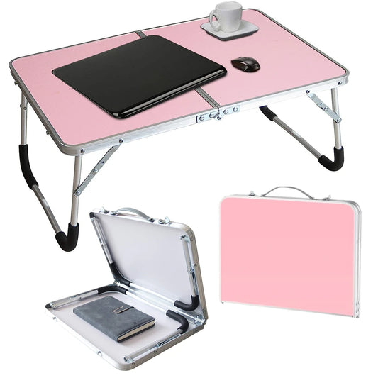 Portable Folding Laptop Desk, Mini Foldable Camping Table, Folding Picnic Table with Storage Space, Mini Lap Desk Reading Holder