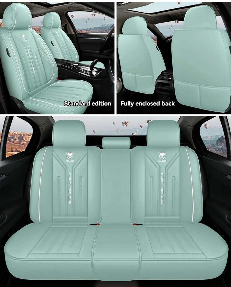 A Set of High Quality Universal Leather Car Seat Covers For Volvo S60L S90/XC60/XC90/V50/V60/XC40 /CX70 Accessories Protector