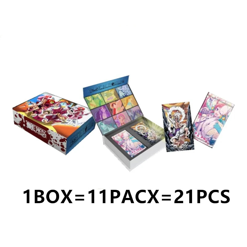 One Piece Collection Cards Rare Booster Box Pack Anime Luffy Zoro Nami Chopper TCG Child Birthday Gift Toy