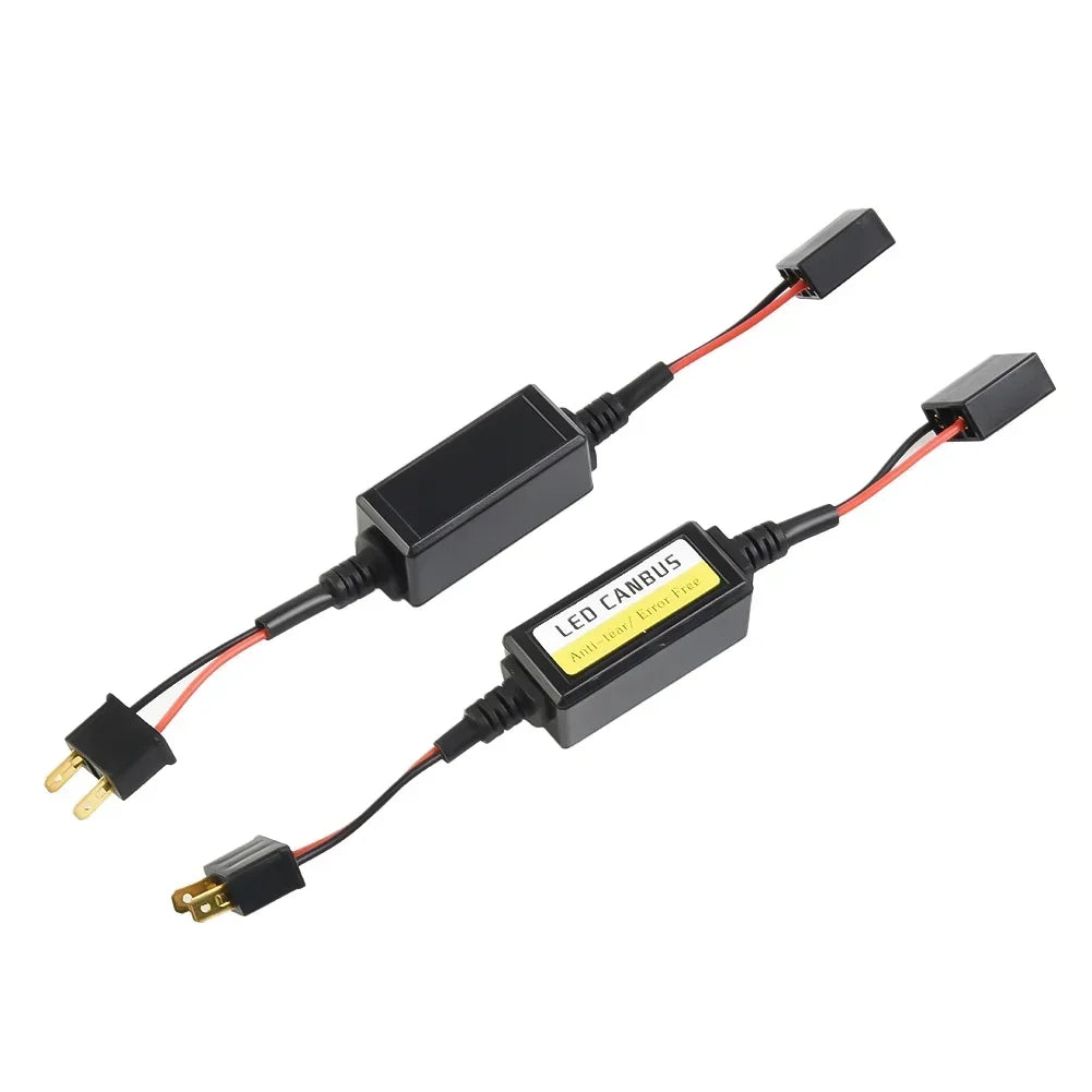 2Pcs H7 Car Load Resistor Error Canceller LED Decoder Canbus Free Wiring Canceller Decoder Light Headlight  Adapter Canceller NE