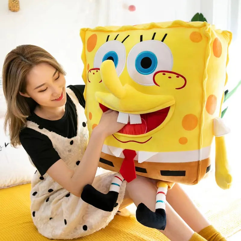 45-80CM SpongeBob SquarePants Patrick Star Doll Anime Cartoon Plush Toy Soft Cute Stuffed Collection Children's Birthday Gift