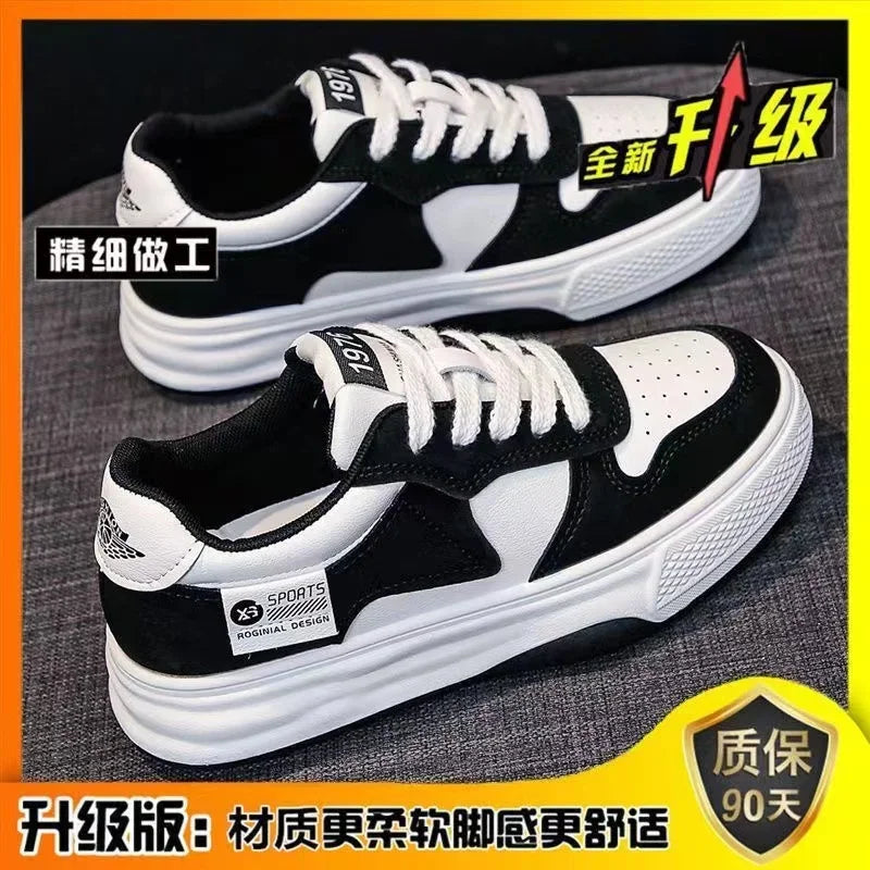 Sports Shoes Flat Female Sneakers Women Tennis Spring Casual Vulcanize Black Fashion Harajuku Thick-sole Sneakers