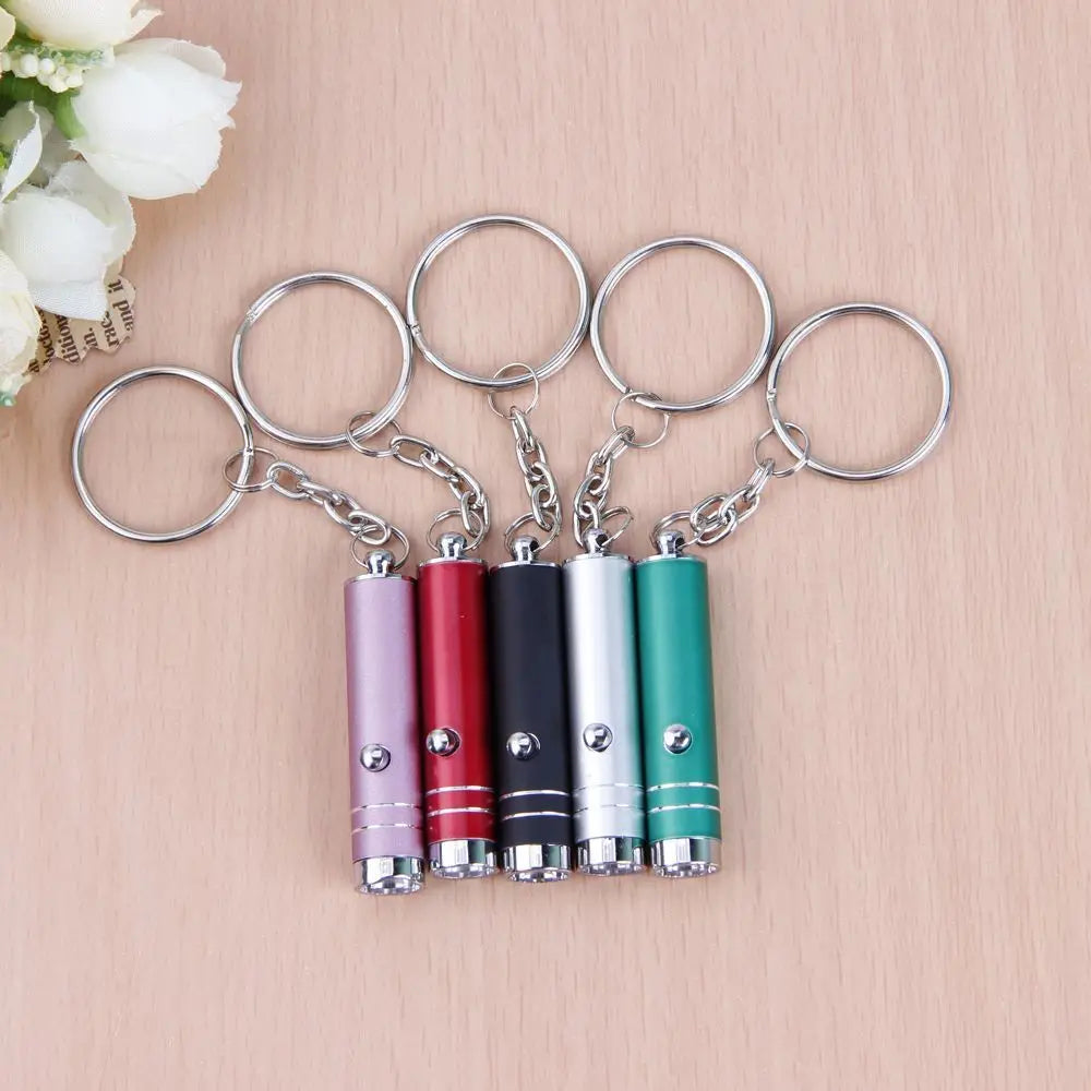 Portable Money Check Detector Counterfeit Money ID Currency UV Light Keychain Lamp LED UV Torch Flashlight