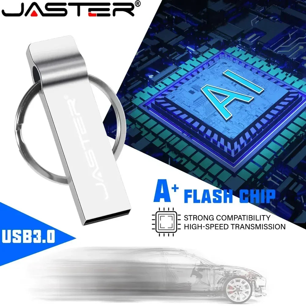 USB Drive 64GB Fashion High Speed Pen Drive 32GB USB Flash Drive 4GB Metal Key Chain Gift