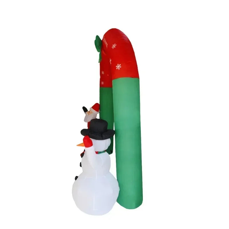 Christmas yard decoration props inflatable Christmas arch Santa Claus snowman inflatable air model