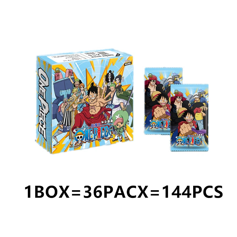 One Piece Collection Cards Rare Booster Box Pack Anime Luffy Zoro Nami Chopper TCG Child Birthday Gift Toy