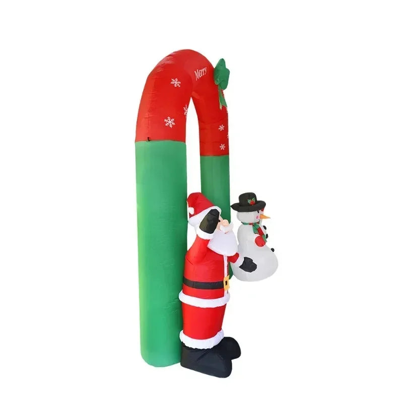 Christmas yard decoration props inflatable Christmas arch Santa Claus snowman inflatable air model