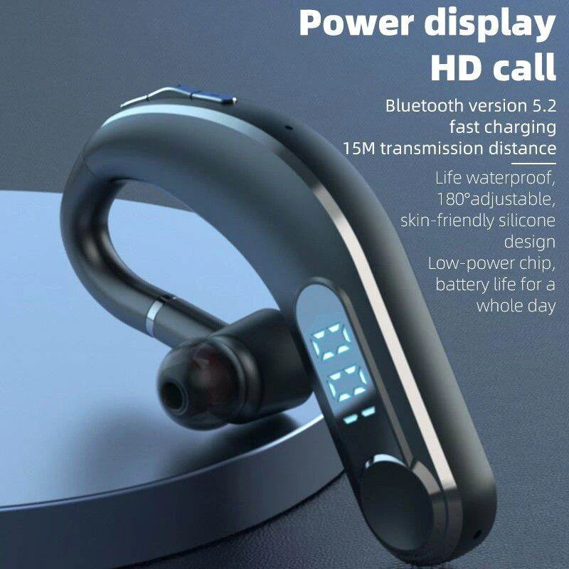 5.2 Bluetooth Earphone long battery life Wireless Earphone Handsfree Sports Earbuds with Mic LED display