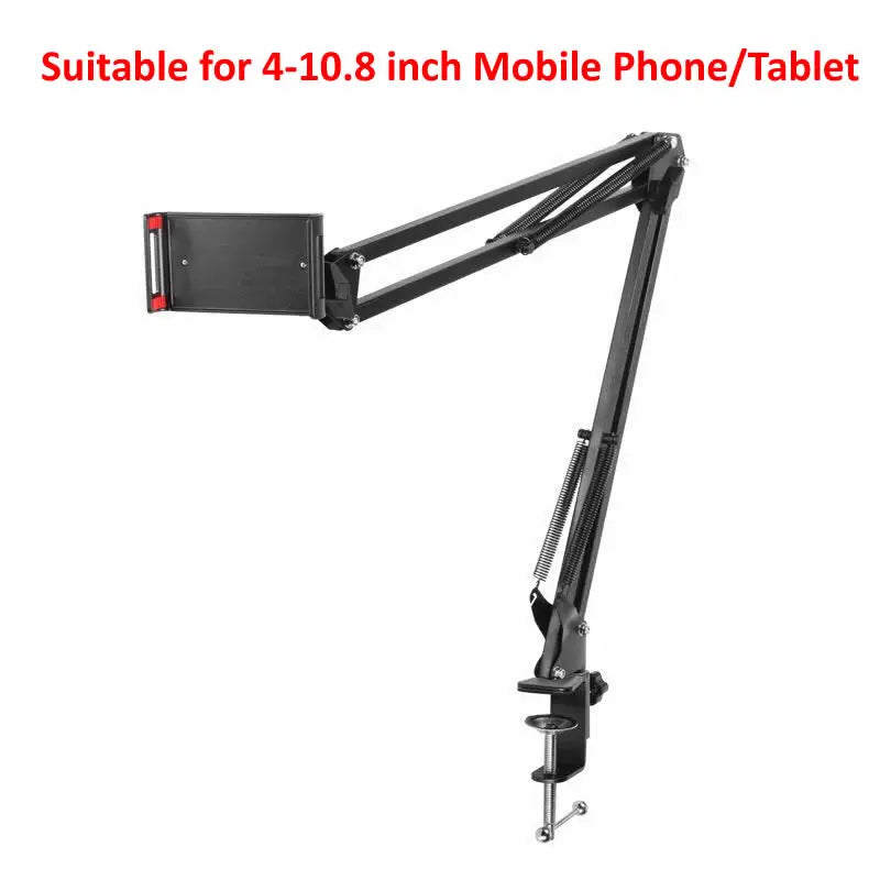 360Degree Long Arm Tablet Holder Stand for 4 to 11inch Tablet Smartphone Bed Desktop Lazy Holder Bracket Support for iPad