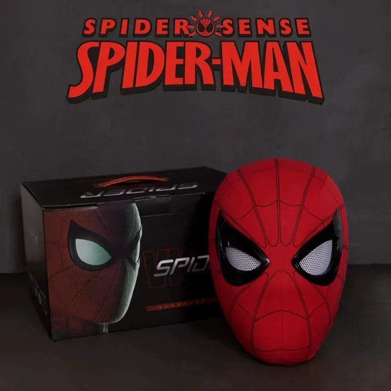 New Spider man no Way Home Spider Man Mask Luxury Helmet Rechargeable Remote Eyes Movable Mask Cosplay Decoration Toys