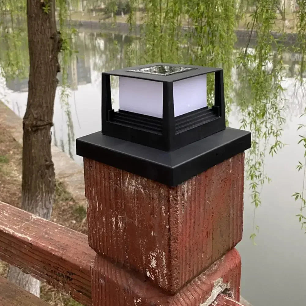 Solar Gate Lamp Outdoor Waterproof Post Villa Column Lamp Fence Gate Pillar Head LED