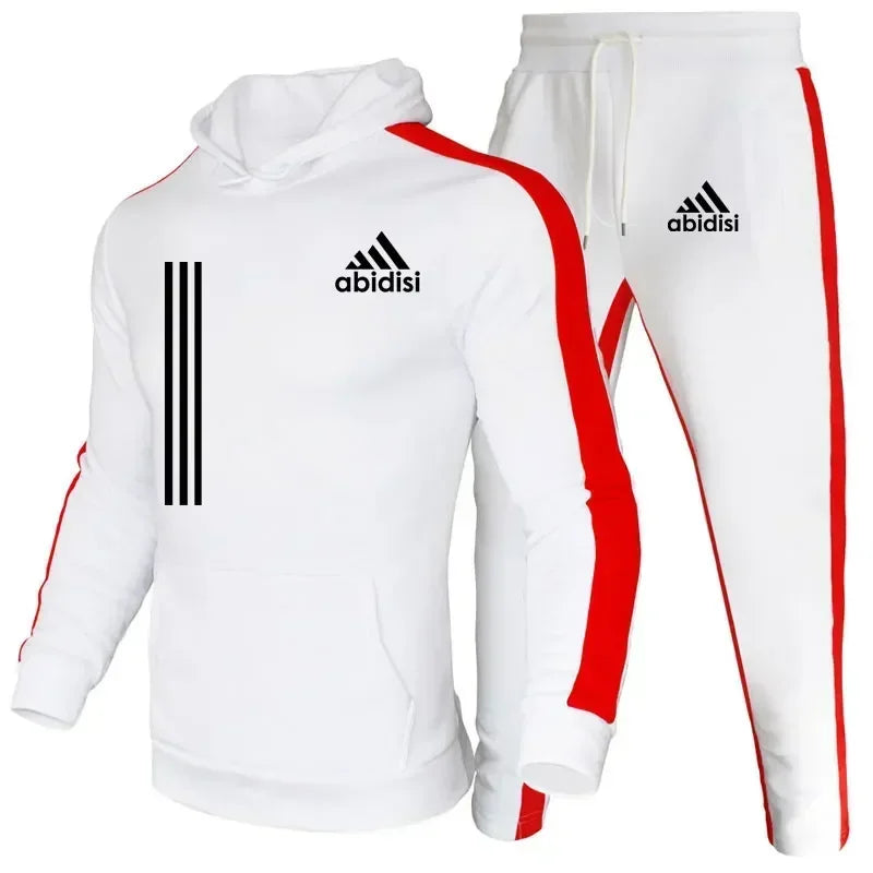 2 Piece Men's Track Suits Jogging Sports Suits Sets Sweatsuits Hoodies Jackets and Athletic Pants Men Clothing