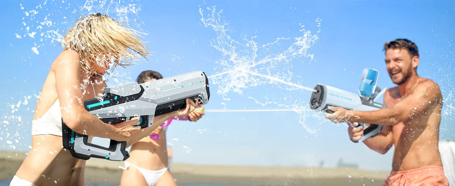 Electric Water Guns For Adults Powerful Squirt Automatic Water Suction Water Blasters Summer Outdoor Beach Toy For Kids Gift