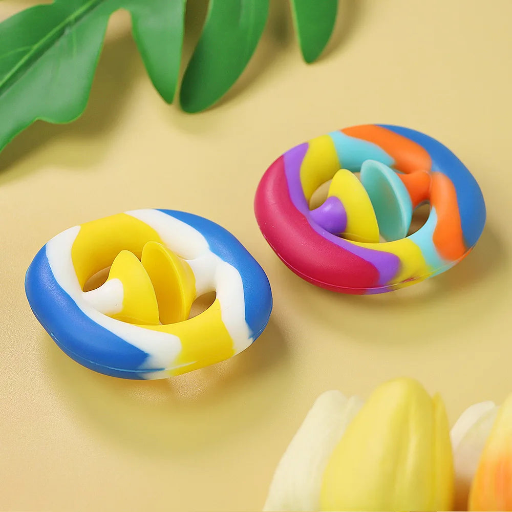 Squishy Fidget Sensory Toys Children With Autism And Anxiety Sensory Reliver Shrink Tube Toys for Adult Push Squeeze Pea Toys