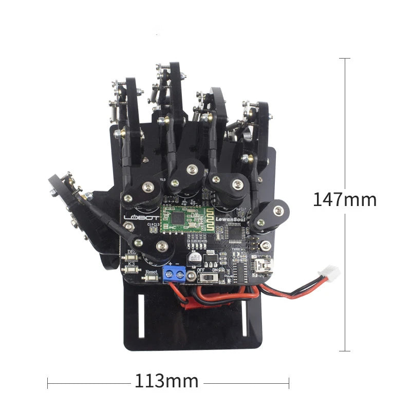 Robot Palm Hand Manipulator Open Source Code 5 Hands Educational Kit with Ps2/Somatosensory Gloves STEM For Arduino STM32 Bionic