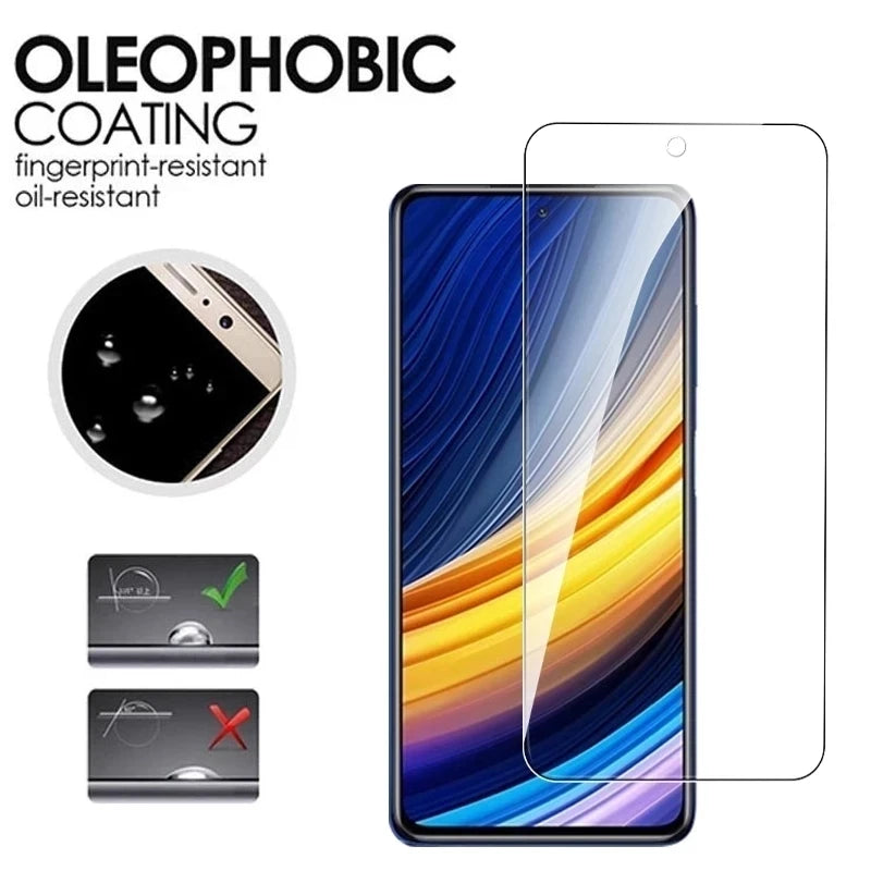 1-5Pc Protective Glass for Poco X3 Pro X3 NFC M5S M5 Film Screen Protector for Xiaomi Poco F3 F4 GT F2 Pro M3 M4 X4 Pro 5G Glass