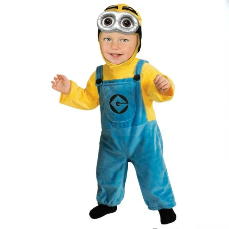 Minions Full Family Cosplay Costume Jumpsuits Masquerade Despicable Me Party Dress Up